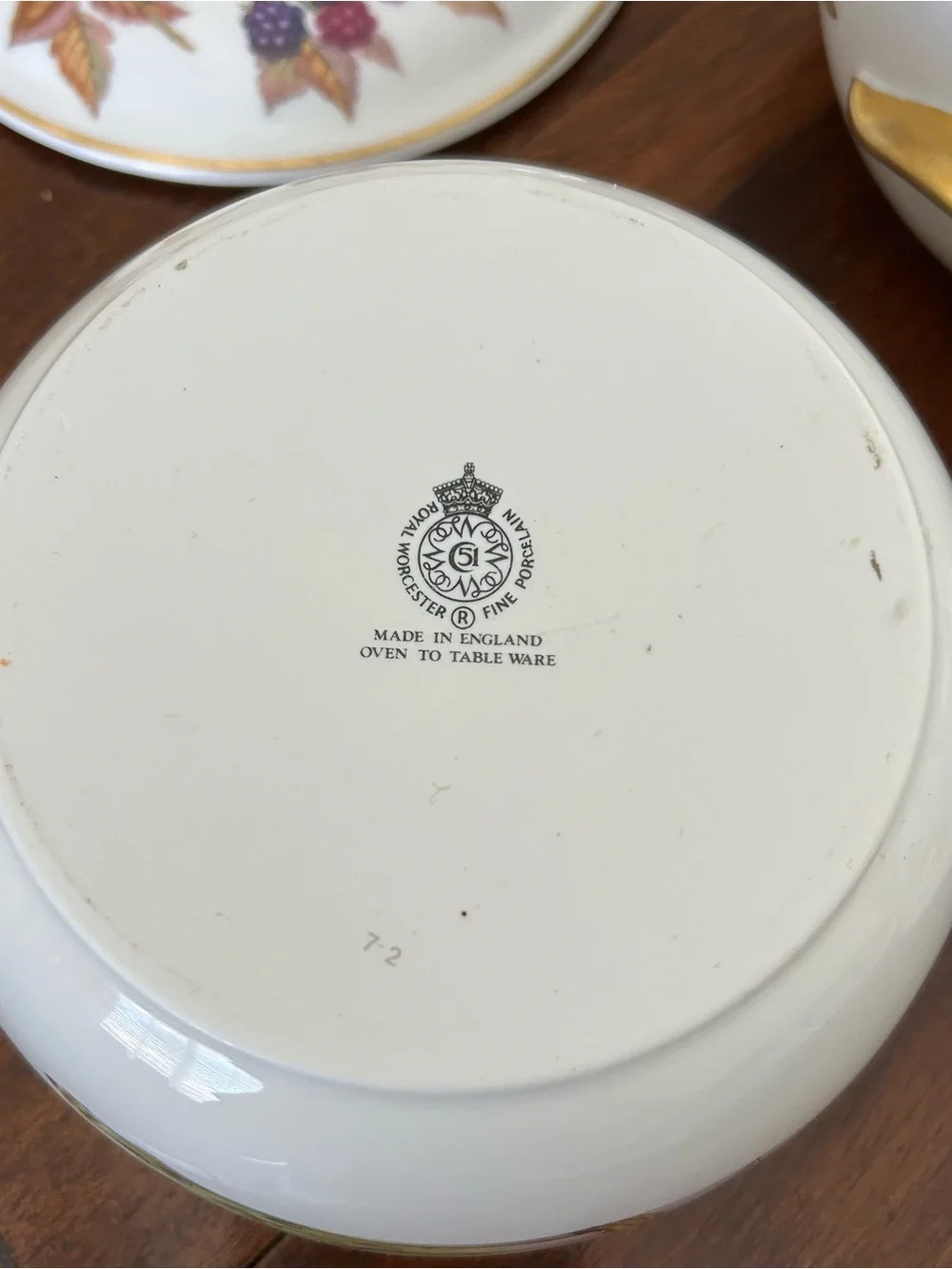 Vintage Royal Worcester Evesham 1 Qt Covered Casserole – Asparagus & Chestnut
